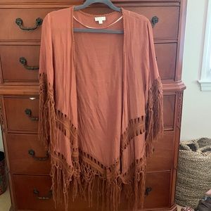 Burnt Orange Boho Kimono